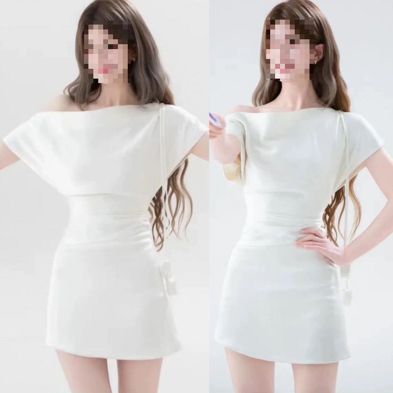 Zhao Lusi Inspired Asymmetrical Off-Shoulder White Pleated Dress with Cinched Waist and Hip-Hugging Fit Extra Large белый
Zhao Lusi Inspired Asymmetrical Off-Shoulder White Pleated Dress with Cinched Waist and Hip-Hugging Fit Extra Large белый