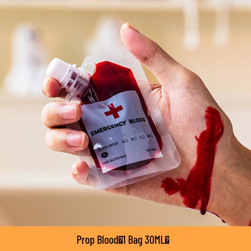 Halloween Fake Blood Plasma Bag for Prank Props - Washable Party Makeup for Kids
Halloween Fake Blood Plasma Bag for Prank Props - Washable Party Makeup for Kids
