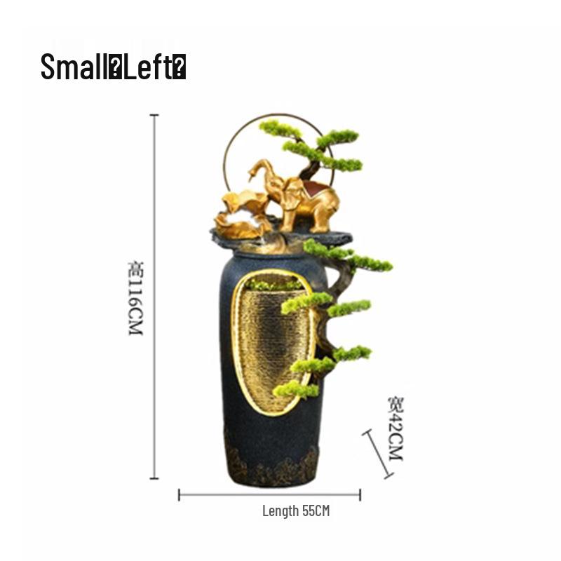 Lucky Elephant Water Rockery Vase with Turning Ball Ornament for Home Decor 52*42*116 cm
Lucky Elephant Water Rockery Vase with Turning Ball Ornament for Home Decor 52*42*116 cm