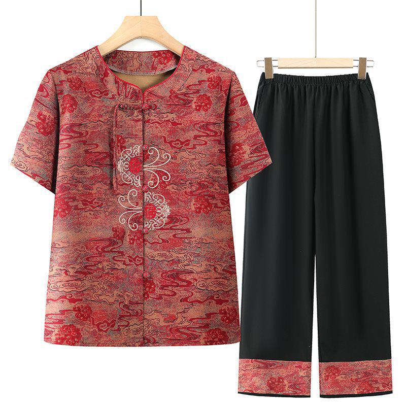 Grandma s Summer Cardigan Set: Women s Plus Size 3/4 Sleeve Top & Chinese Style Tang Suit 2XL (100-115 lbs)
Grandma s Summer Cardigan Set: Women s Plus Size 3/4 Sleeve Top & Chinese Style Tang Suit 2XL (100-115 lbs)