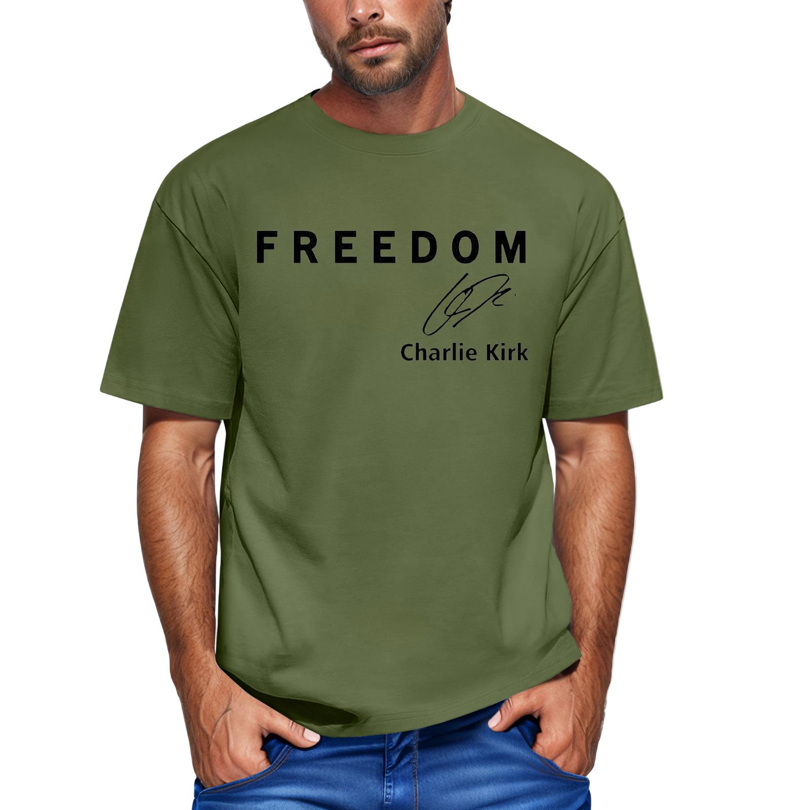 Мужская модная футболка, уличная повседневная одежда с коротким рукавом L армия зеленый
Мужская модная футболка, уличная повседневная одежда с коротким рукавом L армия зеленый