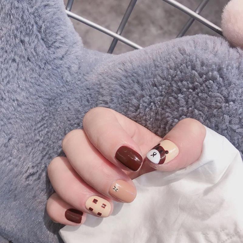 24 Cute Cartoon Bear Nail Art Pieces: Wearable, Removable, Short False Nails for Students and Girls
24 Cute Cartoon Bear Nail Art Pieces: Wearable, Removable, Short False Nails for Students and Girls