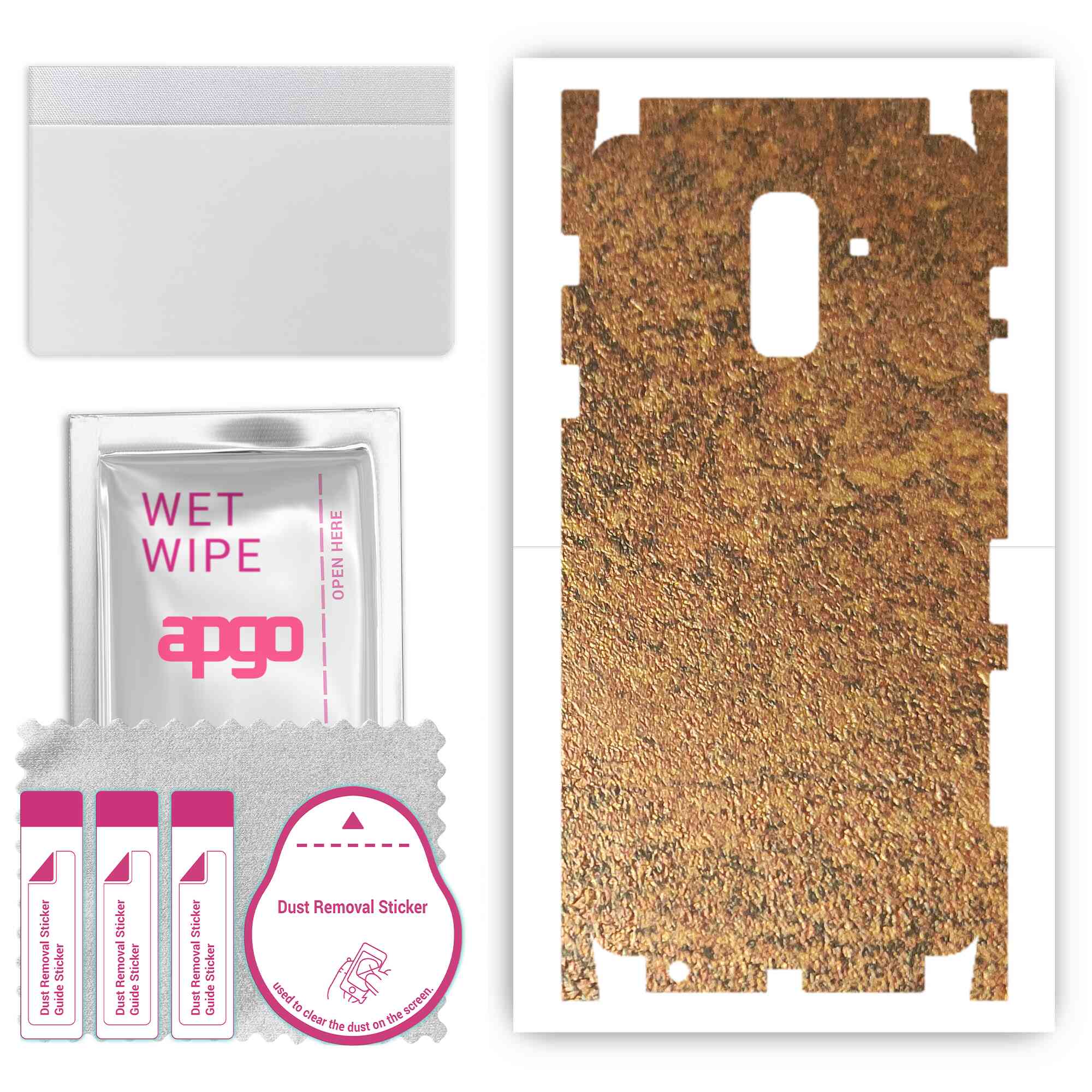 Apgo Protective Skin Sticker для тильної сторони, сумісної з Samsung Galaxy A6+ (2018 р), Повна плівка, фольга, вініл – іржава мідь з візерунком
Apgo Protective Skin Sticker для тильної сторони, сумісної з Samsung Galaxy A6+ (2018 р), Повна плівка, фольга, вініл – іржава мідь з візерунком