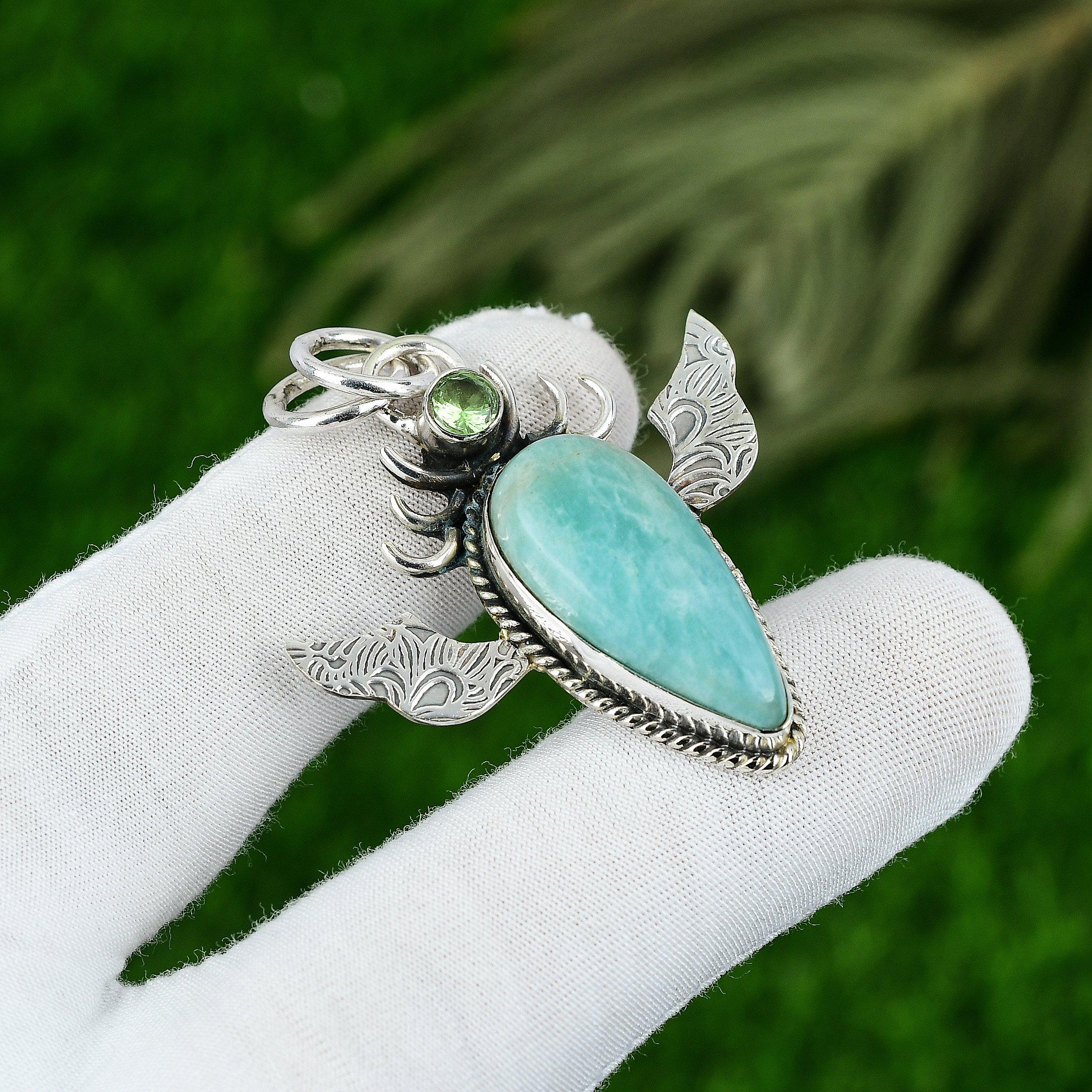 Daughters Day Sale 925 Sterling Silver Amazonite Gemstone Tsavorite Wife Pendant
Daughters Day Sale 925 Sterling Silver Amazonite Gemstone Tsavorite Wife Pendant