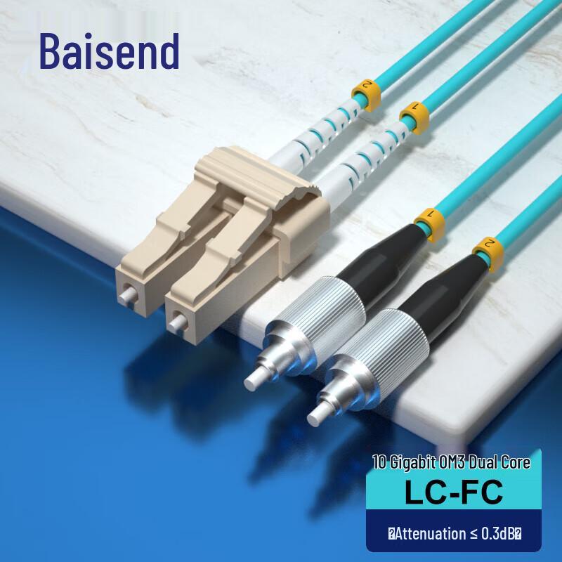 OM3 10 Gigabit Multimode Duplex LC-FC Fiber Patch Cable
OM3 10 Gigabit Multimode Duplex LC-FC Fiber Patch Cable