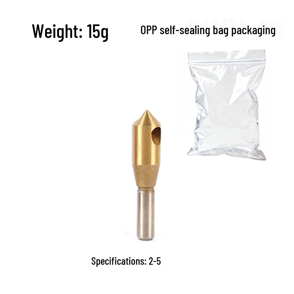 4-Piece High-Speed Steel Chamfer Tool Set: 90° Countersink, Deburring, 2-20mm Range
4-Piece High-Speed Steel Chamfer Tool Set: 90° Countersink, Deburring, 2-20mm Range