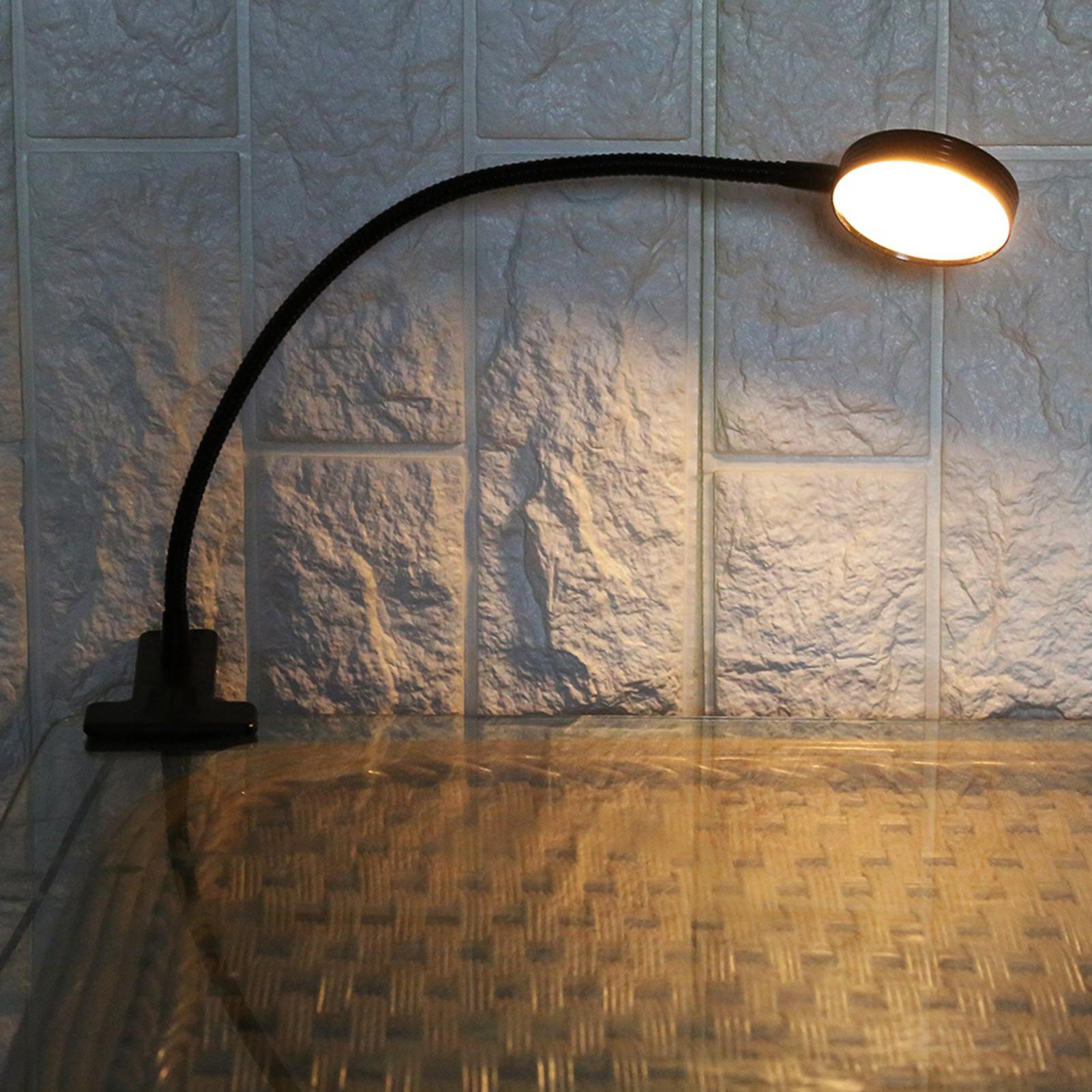 Новая портативная настольная лампа USB для чтения татуировок и перманентного макияжа бровей(черный) чёрный