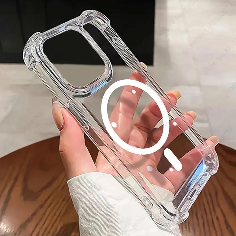 For Magsafe Magnetic Wireless Charge Case For iPhone 17 Air 16 15 14 13 12 11 Pro Max Plus Phone Transparent Hard Cover Fundas For iphone11Pro
For Magsafe Magnetic Wireless Charge Case For iPhone 17 Air 16 15 14 13 12 11 Pro Max Plus Phone Transparent Hard Cover Fundas For iphone11Pro