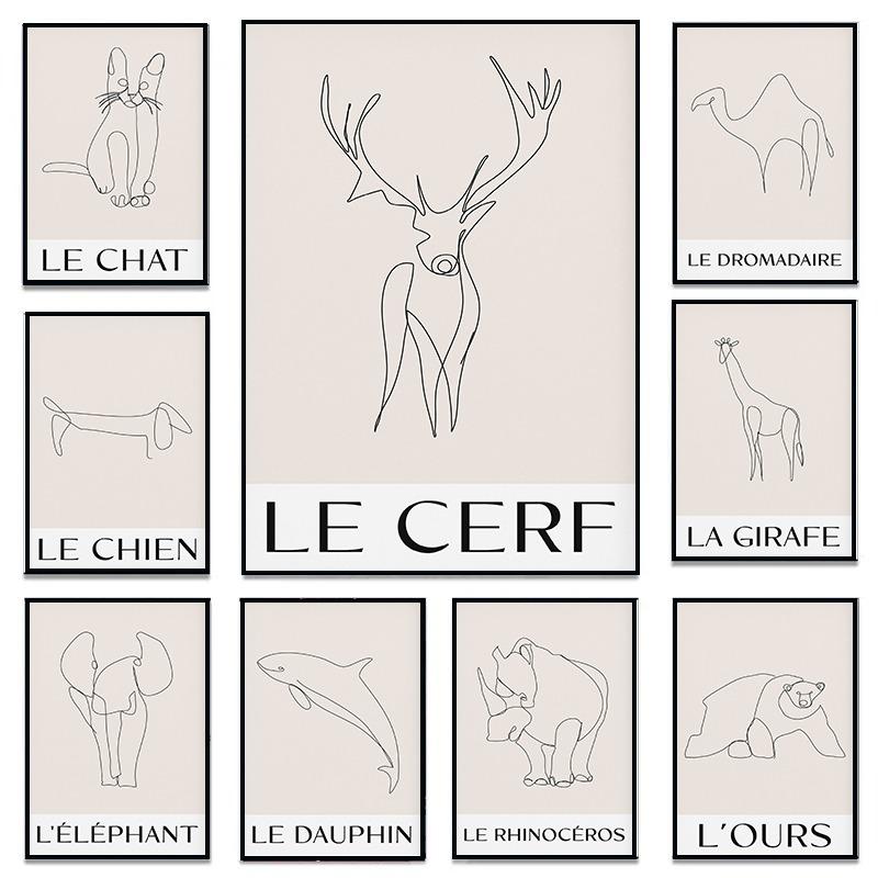 Minimalist Animal Line Bear Camel Dolphin Gorilla Cat Posters and Prints Canvas Printing Wall Art Picture for Living Room Decor 21cm×30cm NoFrame
Minimalist Animal Line Bear Camel Dolphin Gorilla Cat Posters and Prints Canvas Printing Wall Art Picture for Living Room Decor 21cm×30cm NoFrame