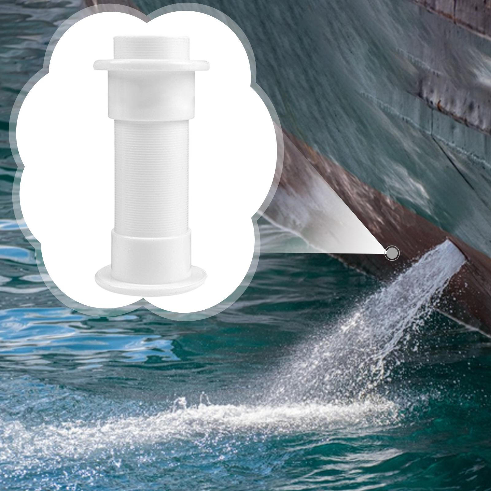 Boat Drain Pipe Hull Connector, Height Adjustable for Marine Water Outlets From 2 to 4-1/2 Inches. White S
Boat Drain Pipe Hull Connector, Height Adjustable for Marine Water Outlets From 2 to 4-1/2 Inches. White S