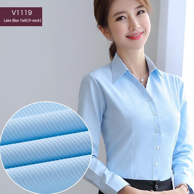 Женская белая рубашка с длинным рукавом на весну/лето - Профессиональный формальный корейский стиль 35/S
Женская белая рубашка с длинным рукавом на весну/лето - Профессиональный формальный корейский стиль 35/S