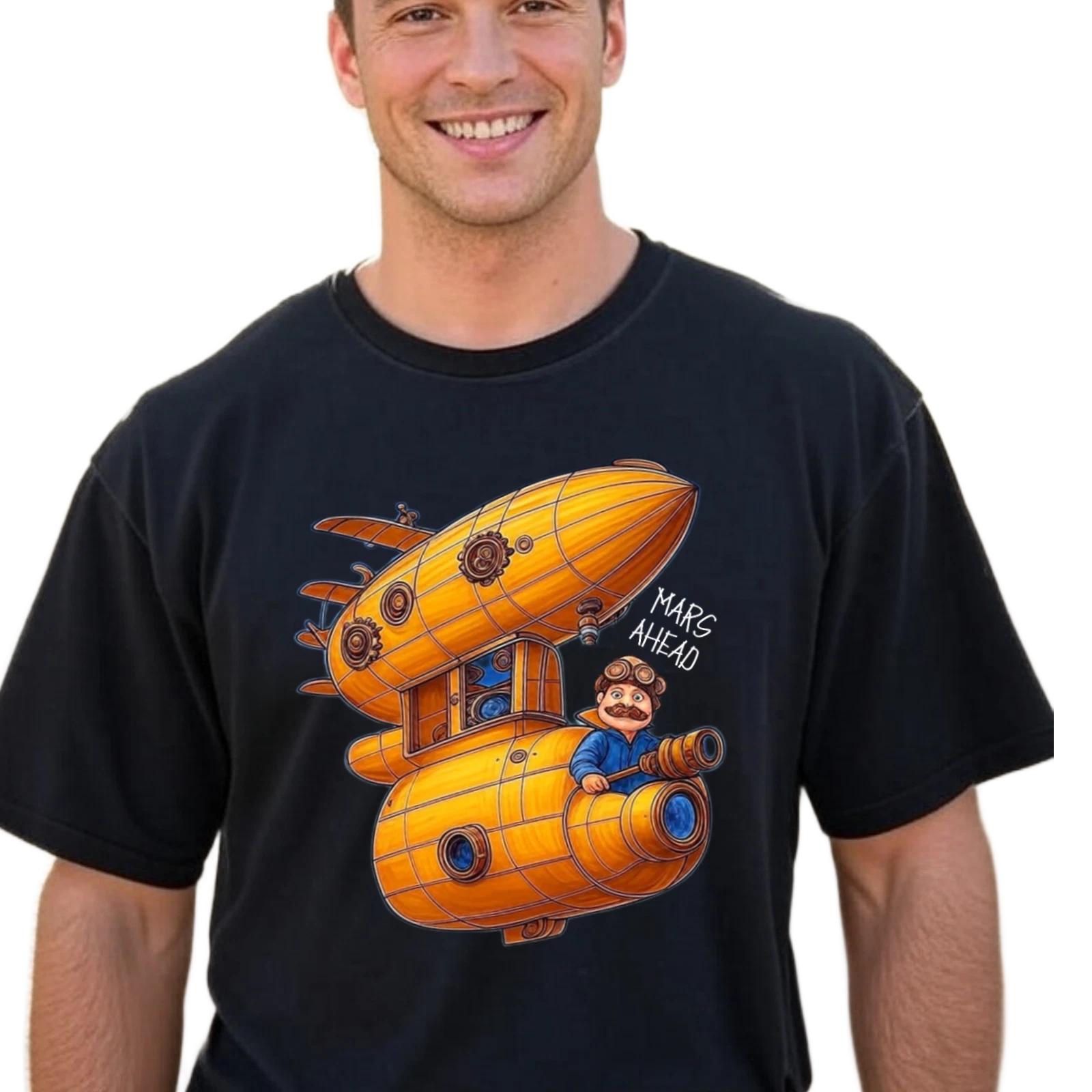 Steampunk Starship Funny Drawing Softstyle T-T-Shirt - Elon Musk Mars Ahead Tee, 3XL
Steampunk Starship Funny Drawing Softstyle T-T-Shirt - Elon Musk Mars Ahead Tee, 3XL