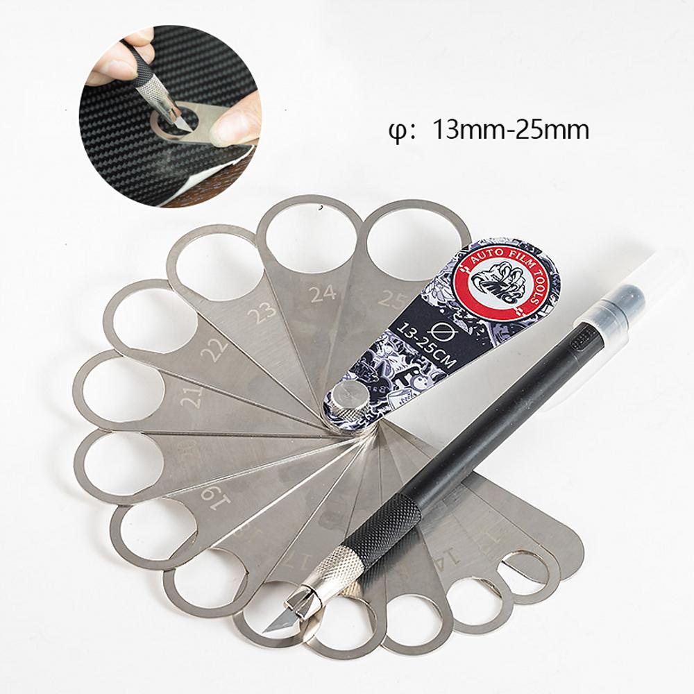 13 Size Car Parking Sensor Stickers Vinyl Wrap Cutting Circle Dies Auto Reverse Radar Film Tint DIY Tool Wrapping Tweezers Kit 1 set
13 Size Car Parking Sensor Stickers Vinyl Wrap Cutting Circle Dies Auto Reverse Radar Film Tint DIY Tool Wrapping Tweezers Kit 1 set