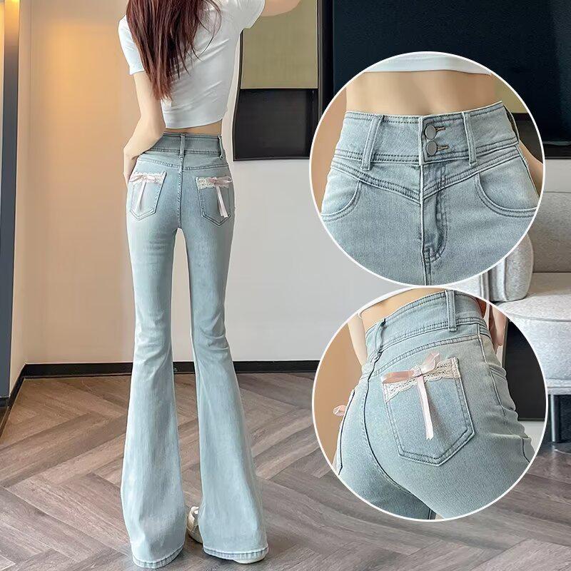Women s High Waist Light Blue Micro-Flared Jeans with Bow, Spring/Autumn 2025 Trendy Edition. L (106-116 lbs)
Women s High Waist Light Blue Micro-Flared Jeans with Bow, Spring/Autumn 2025 Trendy Edition. L (106-116 lbs)