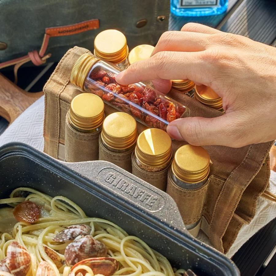 Набор специй для кемпинга с 9 баночками для специй, наклейками с названиями специй Jarrope, силиконовой складной воронкой, холщовым дорожным контейнером для приправ porta United States
Набор специй для кемпинга с 9 баночками для специй, наклейками с названиями специй Jarrope, силиконовой складной воронкой, холщовым дорожным контейнером для приправ porta United States