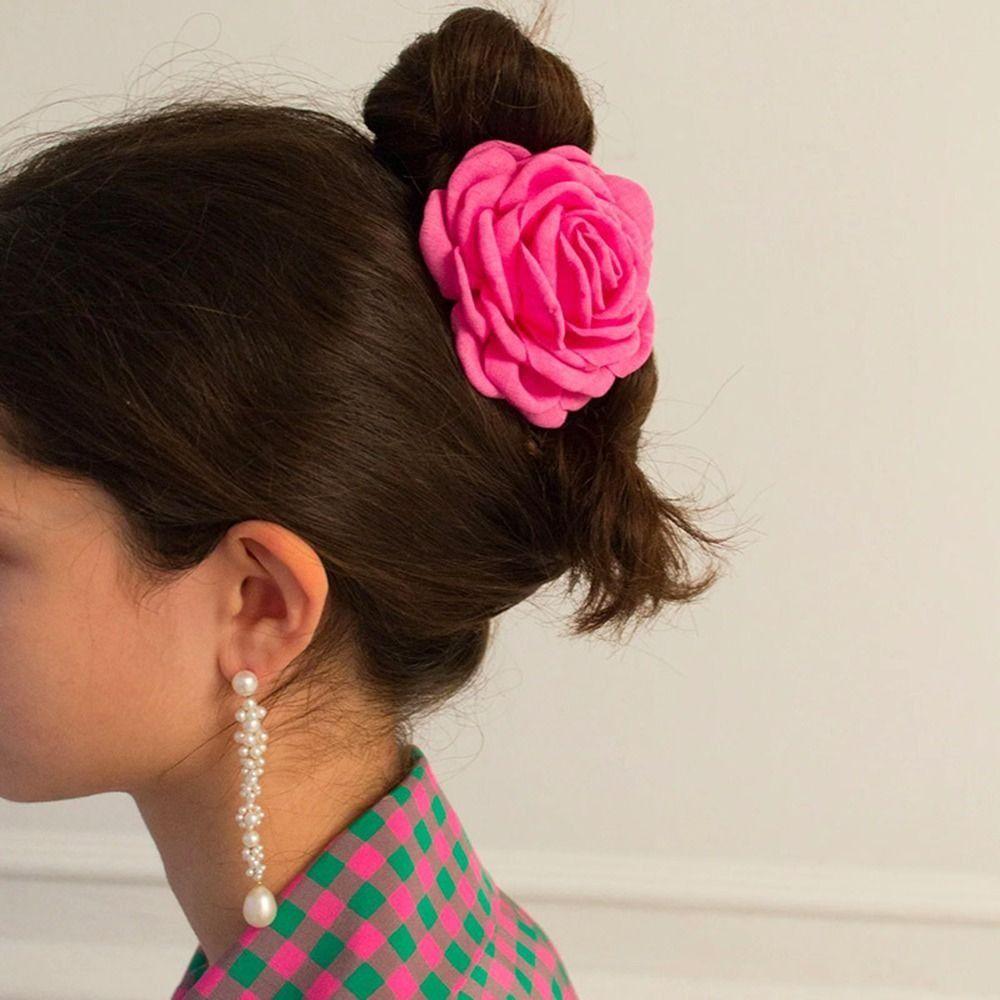 Chiffon Flower Hair Claw Cloth Large Shark Clip Personalized Rose Hair Clip Female чёрный
Chiffon Flower Hair Claw Cloth Large Shark Clip Personalized Rose Hair Clip Female чёрный