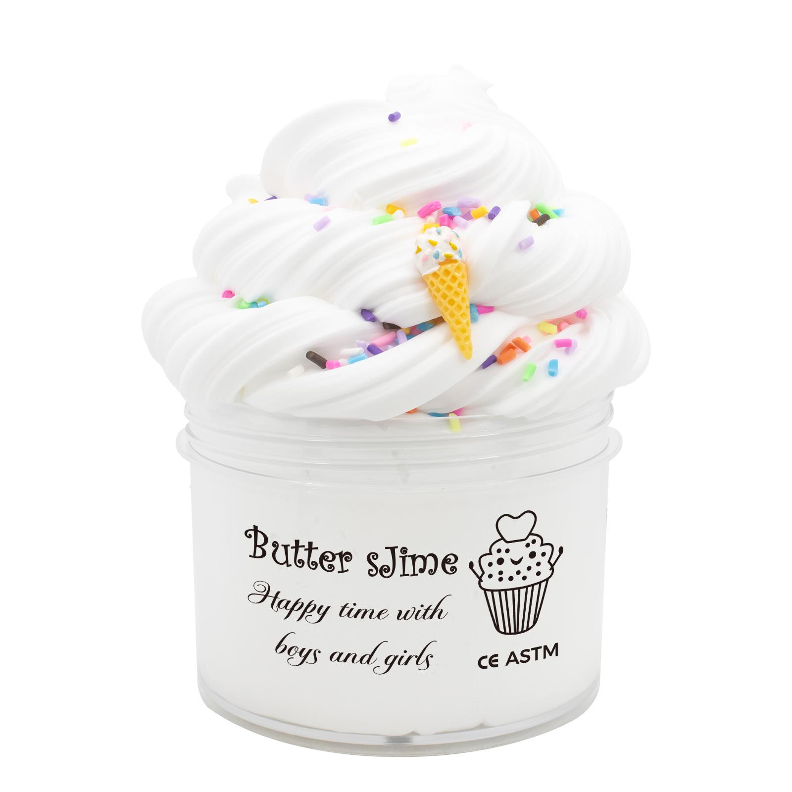 Butter Slime Soft Scented DIY Slime for Kids and Adults with Sprinkles and Ice Cream Charm Stretchy Compound Toy Stress Relief one size белый
Butter Slime Soft Scented DIY Slime for Kids and Adults with Sprinkles and Ice Cream Charm Stretchy Compound Toy Stress Relief one size белый