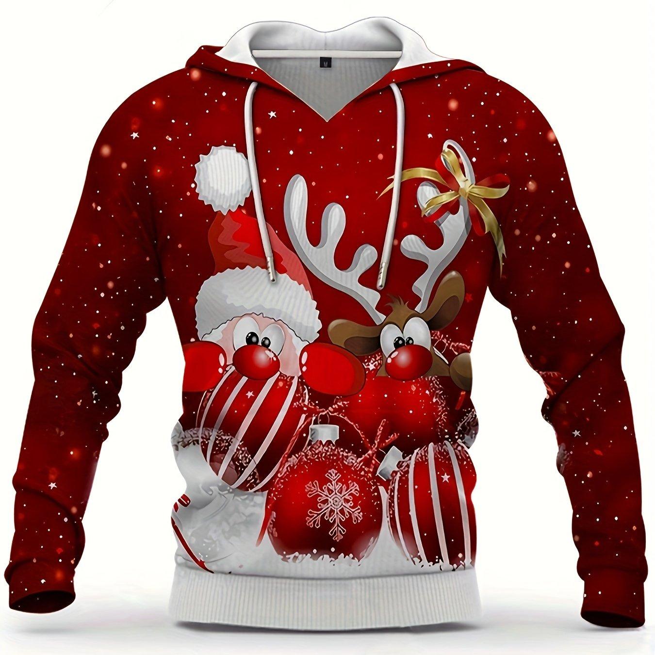 Толстовка с капюшоном с забавным принтом Санты, крутая толстовка с капюшоном для мужчин, мужская повседневная толстовка с графическим дизайном для уличной моды на зиму и осень L
Толстовка с капюшоном с забавным принтом Санты, крутая толстовка с капюшоном для мужчин, мужская повседневная толстовка с графическим дизайном для уличной моды на зиму и осень L