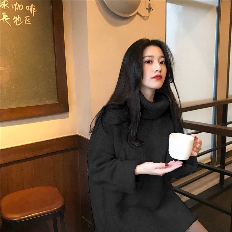 Толстый однотонный свитер с водолазкой Девушка Зима Ленивый Свободный Топ Дикий Трикотажный Свитер
Толстый однотонный свитер с водолазкой Девушка Зима Ленивый Свободный Топ Дикий Трикотажный Свитер