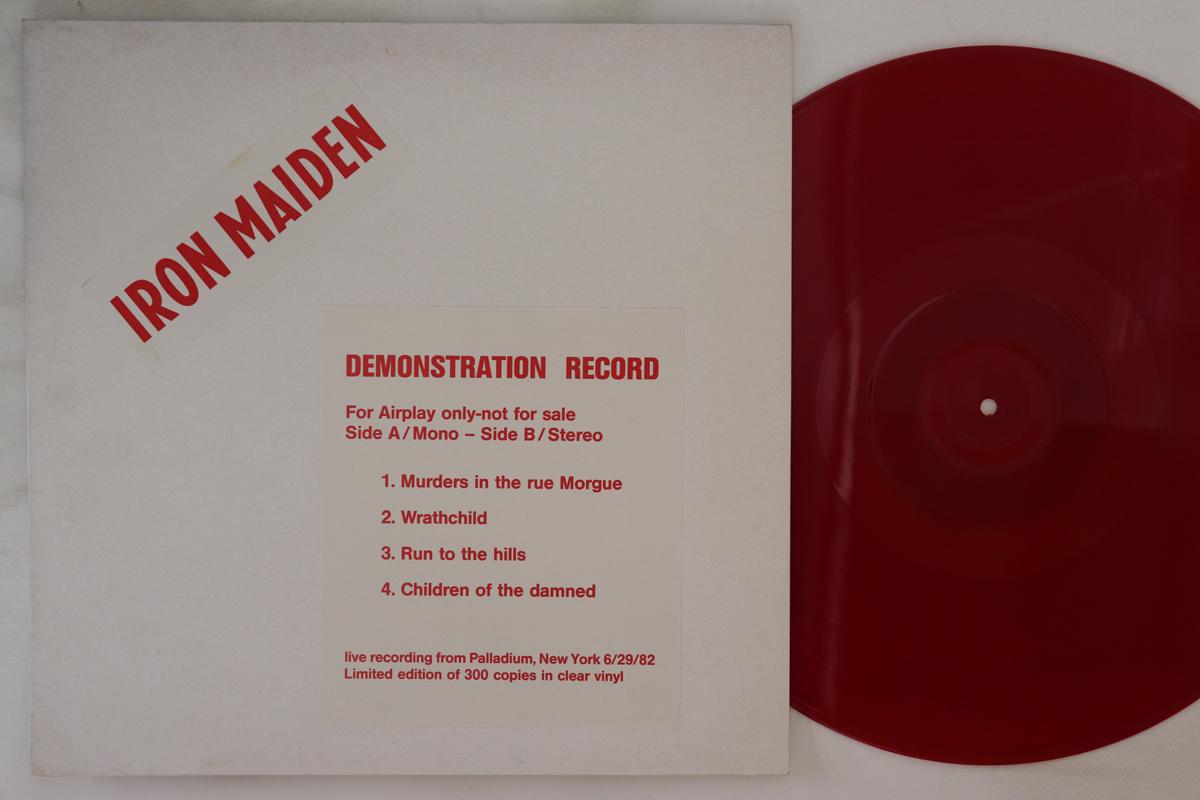 LP Record IRON MAIDEN - Demonstration Record NONE NOT ON LABEL Non Japan Metal Used
LP Record IRON MAIDEN - Demonstration Record NONE NOT ON LABEL Non Japan Metal Used