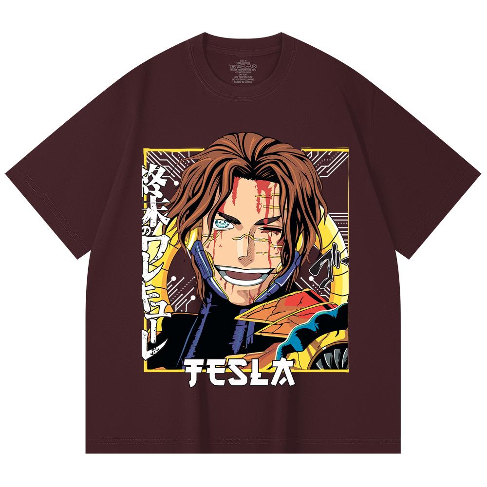 230 Gsm 100% Cotton Record of Ragnarok V8 Tesla Print Unisex Heavy Cotton T Shirt 2XL вина червоного кольору
230 Gsm 100% Cotton Record of Ragnarok V8 Tesla Print Unisex Heavy Cotton T Shirt 2XL вина червоного кольору