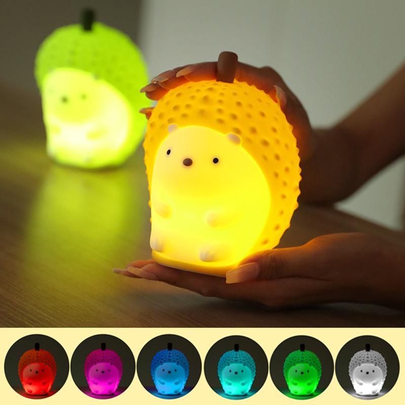 Dimmable Cute Hedgehog Nightlights Colorful Lamp Bedroom Decoration Led Lights Push Bubble Toys for Kids Creative Birthday зелений
Dimmable Cute Hedgehog Nightlights Colorful Lamp Bedroom Decoration Led Lights Push Bubble Toys for Kids Creative Birthday зелений
