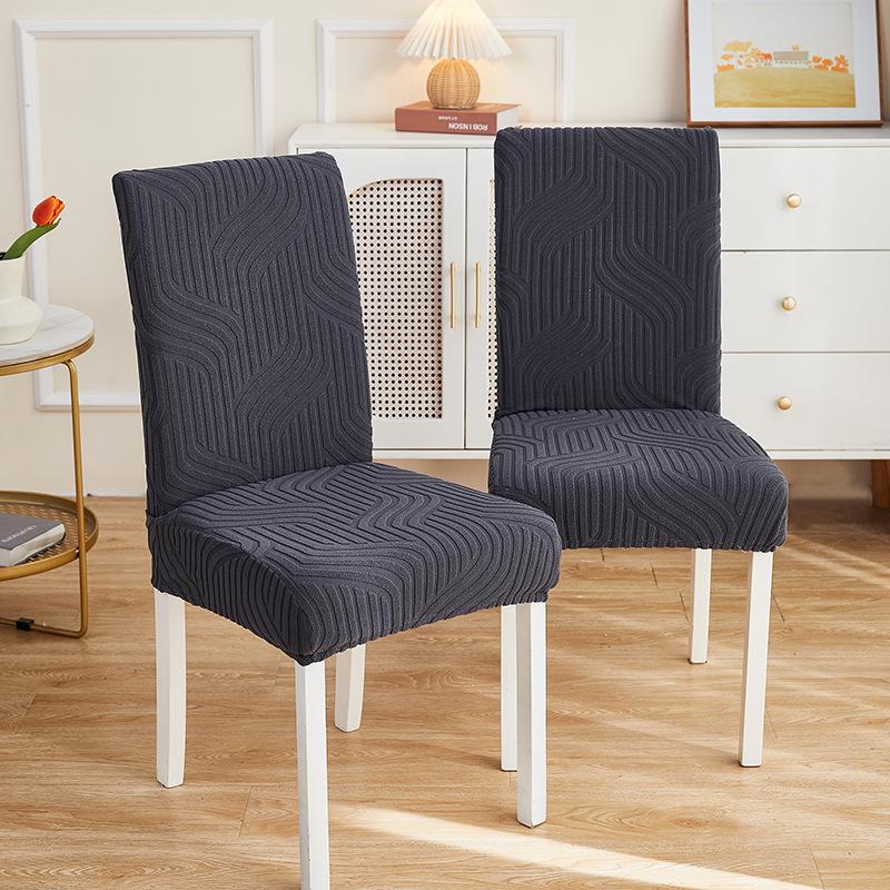 Чехол на стул для столовой, набор из 2 штук, чехол на стул для столовой, эластичный чехол для стула для столовой, защитное покрытие для сиденья, моющийся чехол для стула для дома, отеля L38-46cmX H45-60cm-2pcs