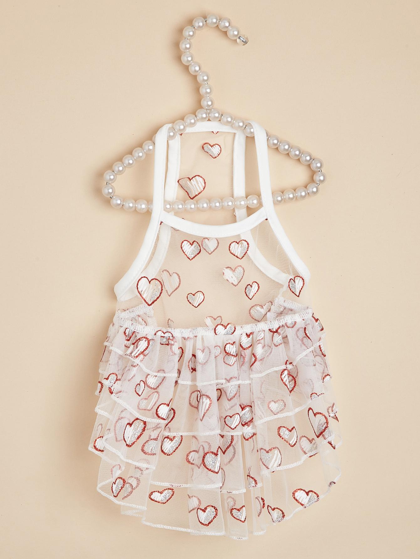 Питомец Тюлевое Платье с Глиттерными Принтами Сердец, Многослойными Рюшами, Прозрачные Платья для Собаки для Принцессы, Девочки, Щенка, Собачки, Кошки, Котенка XS(old) белый
Питомец Тюлевое Платье с Глиттерными Принтами Сердец, Многослойными Рюшами, Прозрачные Платья для Собаки для Принцессы, Девочки, Щенка, Собачки, Кошки, Котенка XS(old) белый