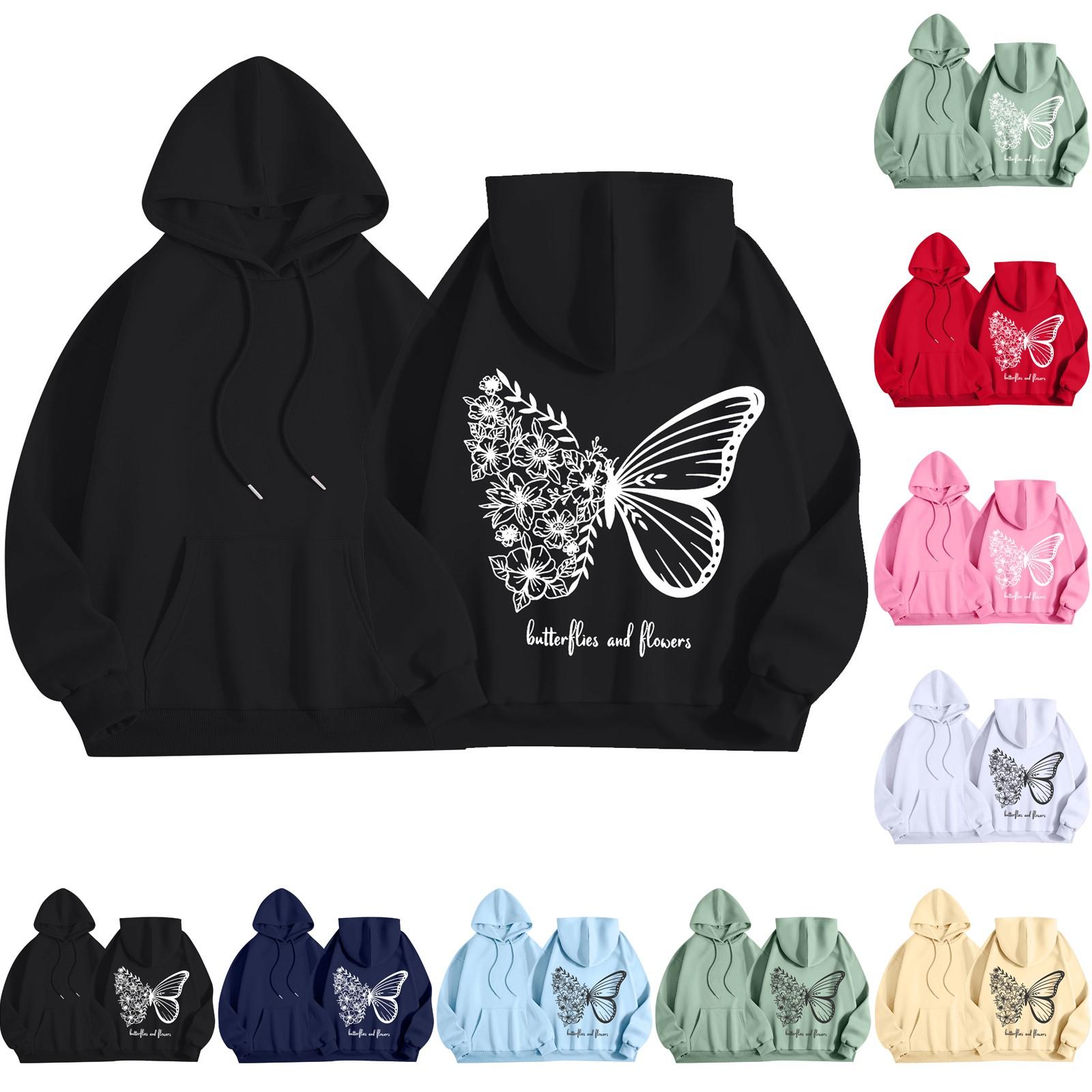 Женская мода повседневная толстовка с капюшоном и круглым вырезом с длинным рукавом и принтом
Женская мода повседневная толстовка с капюшоном и круглым вырезом с длинным рукавом и принтом