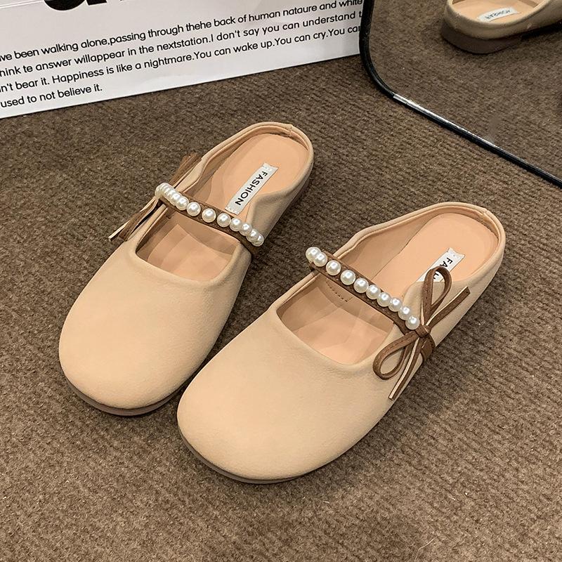 Тапочки Baotou, женская верхняя одежда, лето 2025, новые французские перламутровые банты, нежные, ленивые, классные тапочки на плоской подошве 40
Тапочки Baotou, женская верхняя одежда, лето 2025, новые французские перламутровые банты, нежные, ленивые, классные тапочки на плоской подошве 40