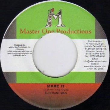 7inch Record ELEPHANT MAN / FADDA - Make It / G Money MO0001 Master One Prod 2005 Jamaica Reggae, Ska & Dub Used
7inch Record ELEPHANT MAN / FADDA - Make It / G Money MO0001 Master One Prod 2005 Jamaica Reggae, Ska & Dub Used