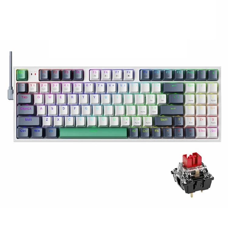 Проводная игровая клавиатура MACHENIKE K500-94 с RGB-подсветкой, механическая, эргономичная клавиатура
Проводная игровая клавиатура MACHENIKE K500-94 с RGB-подсветкой, механическая, эргономичная клавиатура
