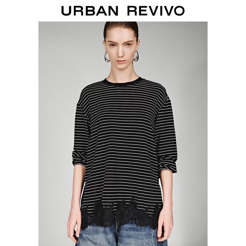 UR 2026 Women s Patchwork Lace Stripe Long Sleeve T-Shirt M
UR 2026 Women s Patchwork Lace Stripe Long Sleeve T-Shirt M