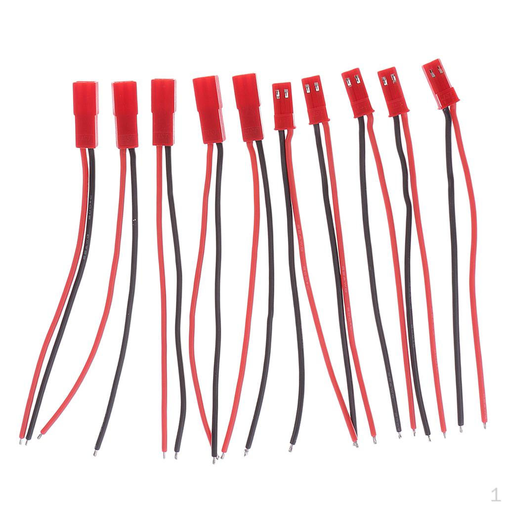 5 Pairs 100mm JST Connector with 22AWG Wire homme and femme for RC Li-po Battery Discharge
5 Pairs 100mm JST Connector with 22AWG Wire homme and femme for RC Li-po Battery Discharge