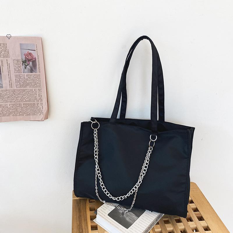 Japanese Retro Water Proof Large-Capacitywomen S Single Shoulder Bag Korean Fashion Chain Bag Solid Color Tote Bag
Japanese Retro Water Proof Large-Capacitywomen S Single Shoulder Bag Korean Fashion Chain Bag Solid Color Tote Bag