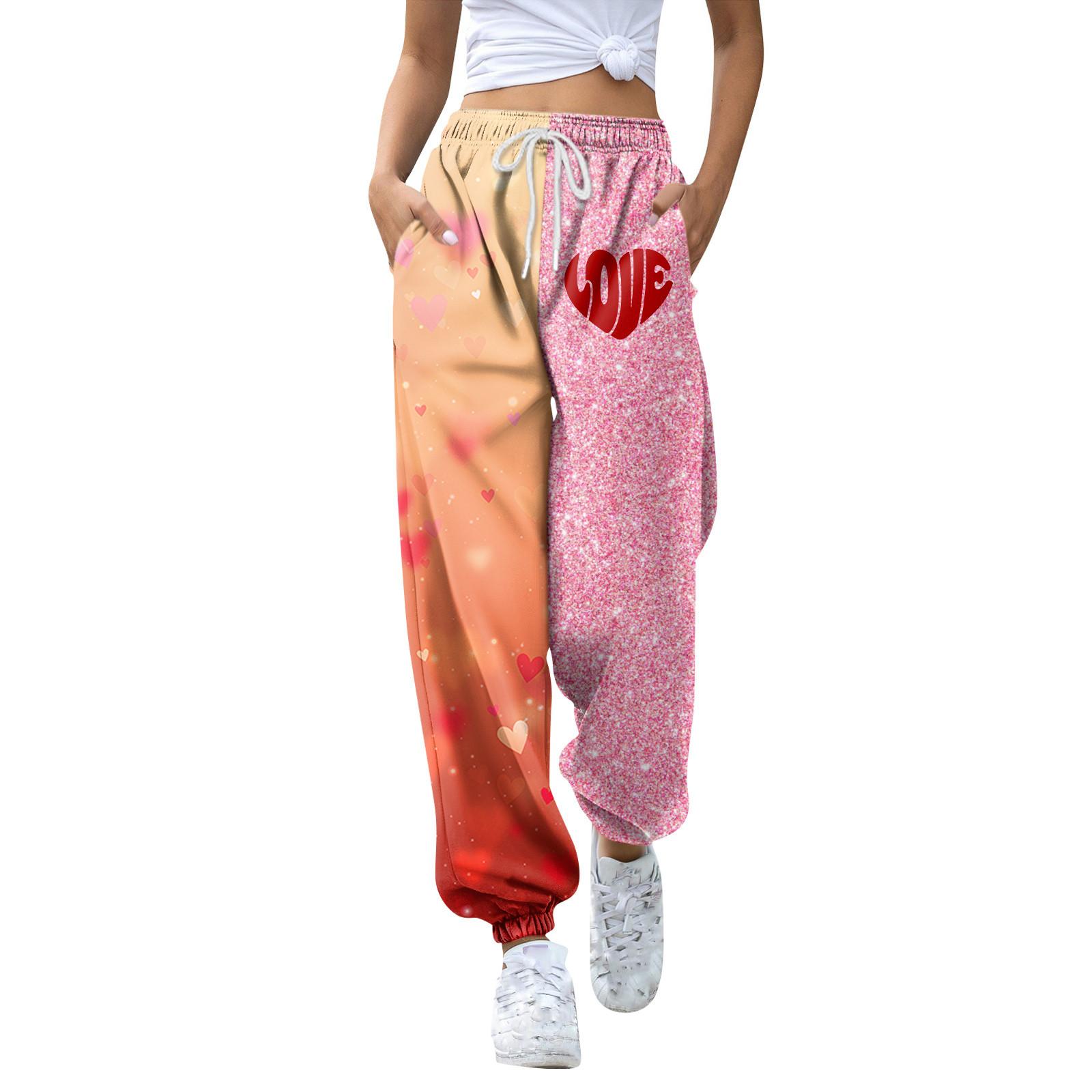 Женские модные свободные однотонные повседневные спортивные брюки на День святого Валентина с завязками на талии L
Женские модные свободные однотонные повседневные спортивные брюки на День святого Валентина с завязками на талии L