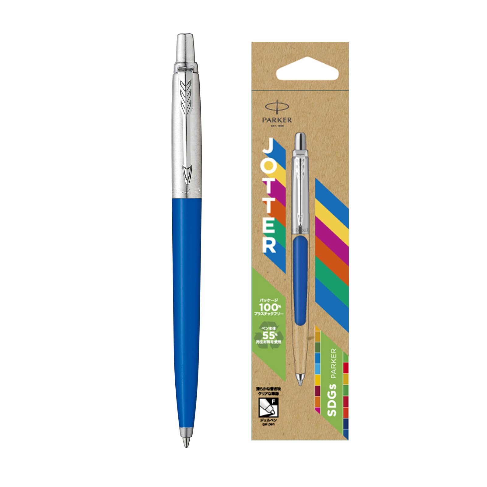 PARKER Ballpoint Pen Jotter Original Sustainable Blue CT Medium Point Gel Ink Packaged Regular Imported Product 2183308
PARKER Ballpoint Pen Jotter Original Sustainable Blue CT Medium Point Gel Ink Packaged Regular Imported Product 2183308