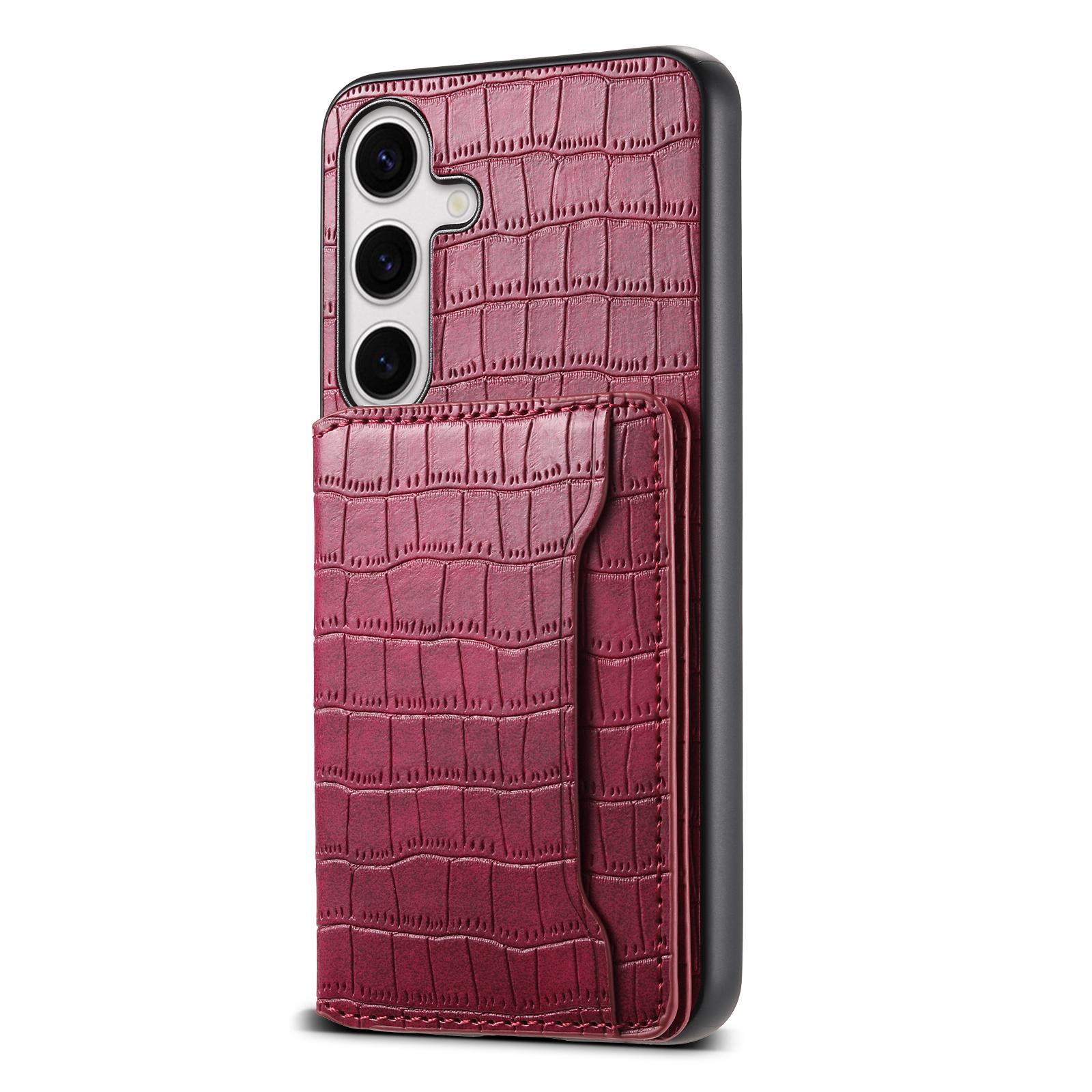 For Samsung Galaxy S24+ Case with Card Holder Crocodile Texture PU Leather Phone Back Cover C
For Samsung Galaxy S24+ Case with Card Holder Crocodile Texture PU Leather Phone Back Cover C