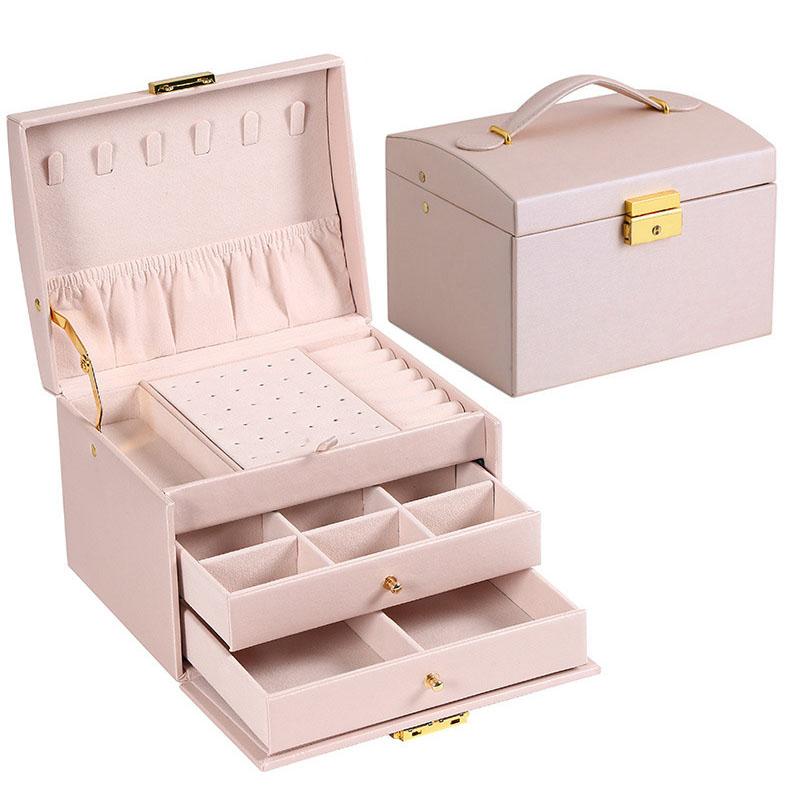 Three-Layer Large Capacity Beaded Pearl Necklace Bracelet Ring Box Necklace Box Watch Storage Box Jewelry Earrings Box білий
Three-Layer Large Capacity Beaded Pearl Necklace Bracelet Ring Box Necklace Box Watch Storage Box Jewelry Earrings Box білий