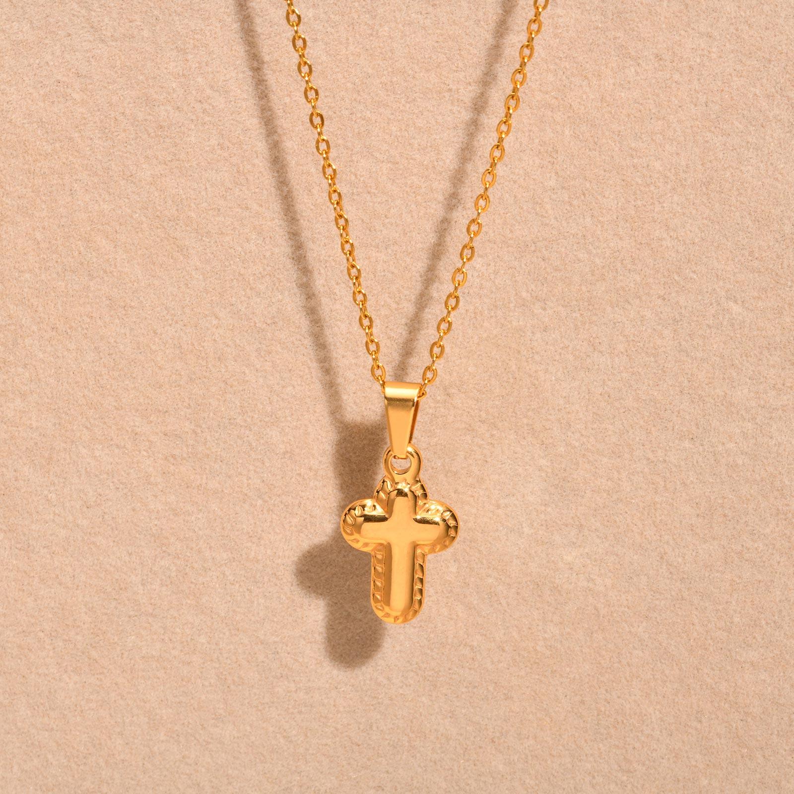 Cross Necklaces Pendant VIntage Christian Jesus for Women Stainless Steel Gold Color Necklace Religion Jewelry Prayer Baptism 40cm
Cross Necklaces Pendant VIntage Christian Jesus for Women Stainless Steel Gold Color Necklace Religion Jewelry Prayer Baptism 40cm