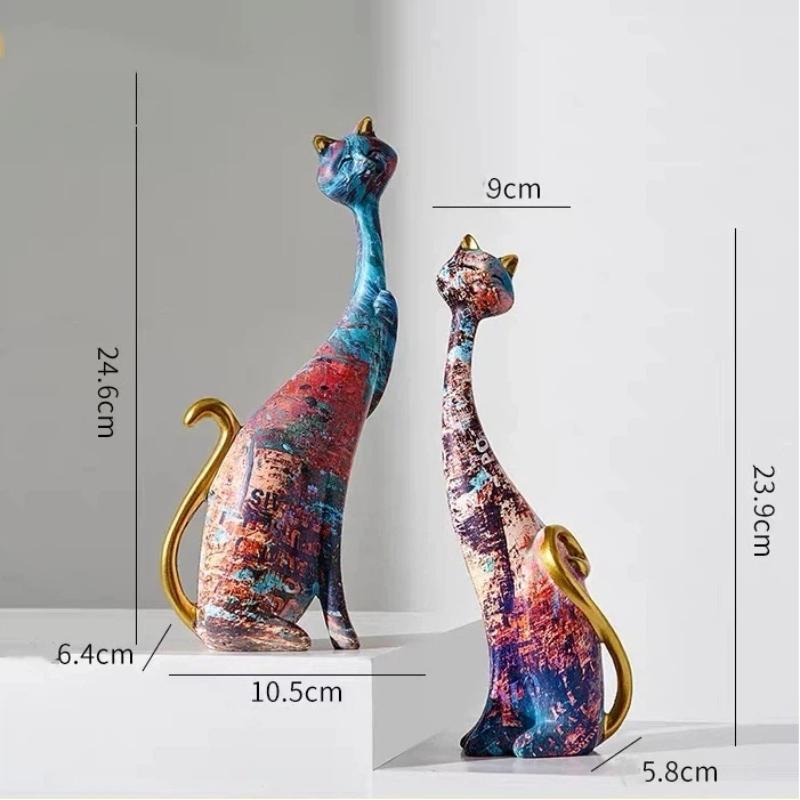 Creative Abstract Couple Cat Resin Figurine – Oil Painting Style Home Decoration 2pcs
Creative Abstract Couple Cat Resin Figurine – Oil Painting Style Home Decoration 2pcs