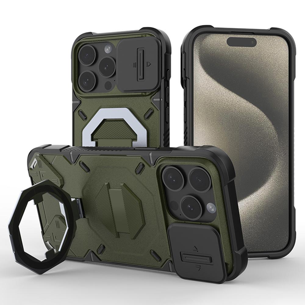 For iPhone 15 Pro Max Case Compatible with MagSafe PC+TPU Kickstand Phone Cover with Lanyard Green
For iPhone 15 Pro Max Case Compatible with MagSafe PC+TPU Kickstand Phone Cover with Lanyard Green