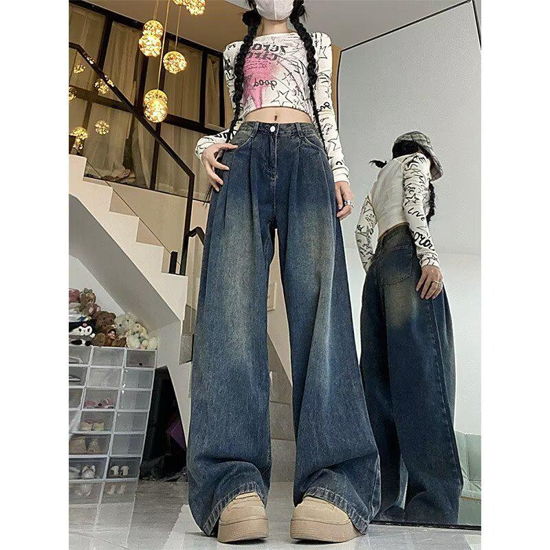 Pear-Shaped Cement Gray High-Waisted Wide-Leg Jeans: Hip-Slimming, Pleated, Retro Floor-Length Pants for Women XL
Pear-Shaped Cement Gray High-Waisted Wide-Leg Jeans: Hip-Slimming, Pleated, Retro Floor-Length Pants for Women XL