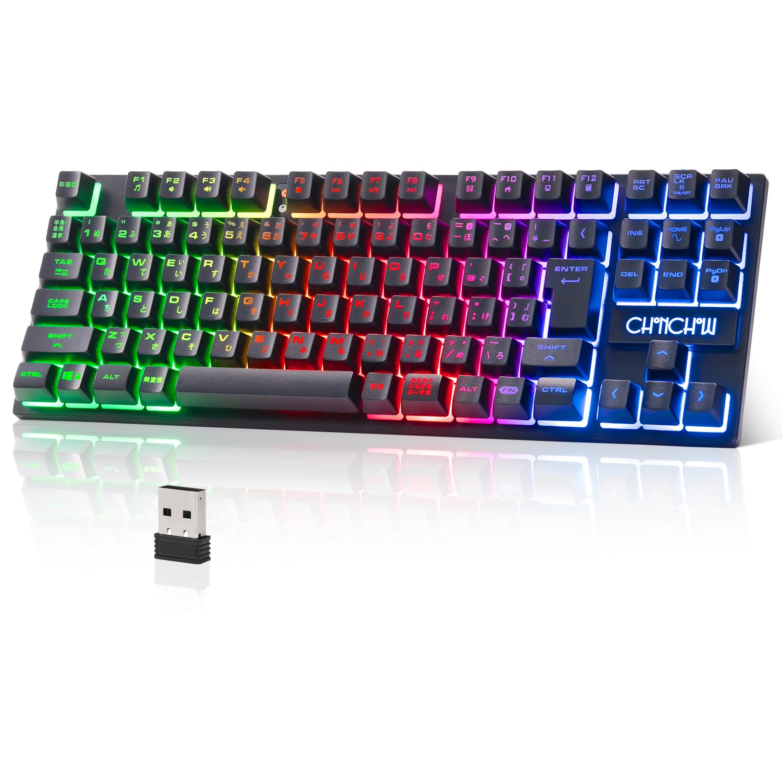 Wireless Gaming Backlit Japanese G113 Keyboard, Keyboard, Tenkeyless, 19-Key Anti-Ghosting, Rechargeable, Layout, 2.4G, PS4/PS5 Compatible,
Wireless Gaming Backlit Japanese G113 Keyboard, Keyboard, Tenkeyless, 19-Key Anti-Ghosting, Rechargeable, Layout, 2.4G, PS4/PS5 Compatible,