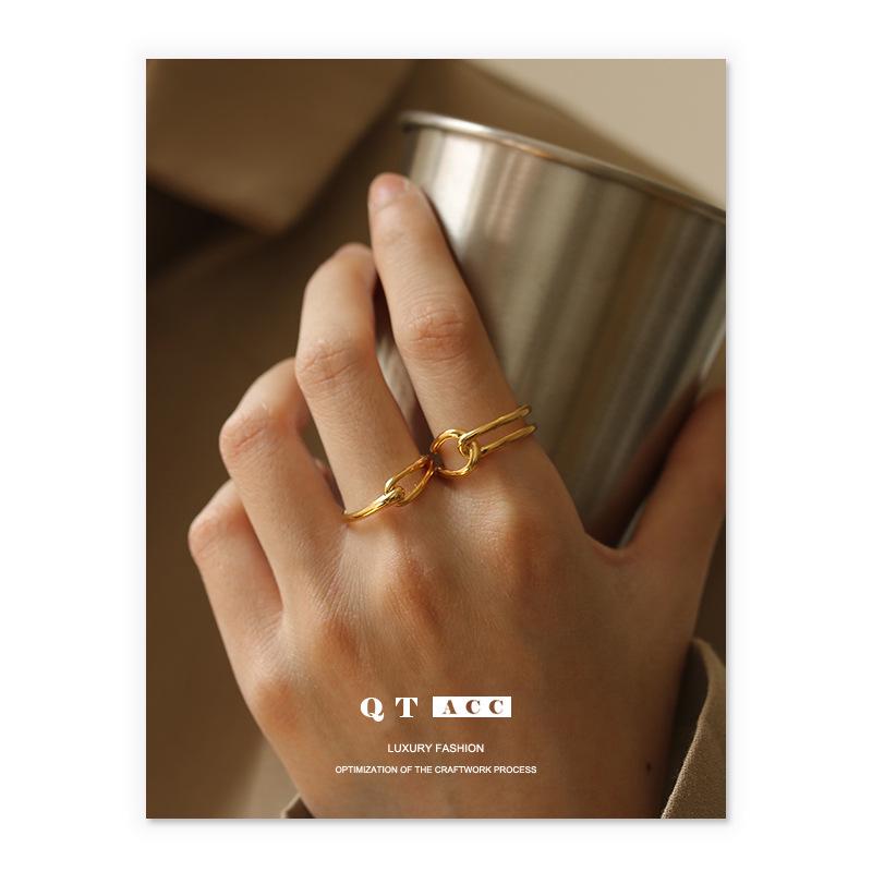 Minimalist Brass Electroplated Gold Open Knot Ring for Men and Women Adjustable Open
Minimalist Brass Electroplated Gold Open Knot Ring for Men and Women Adjustable Open