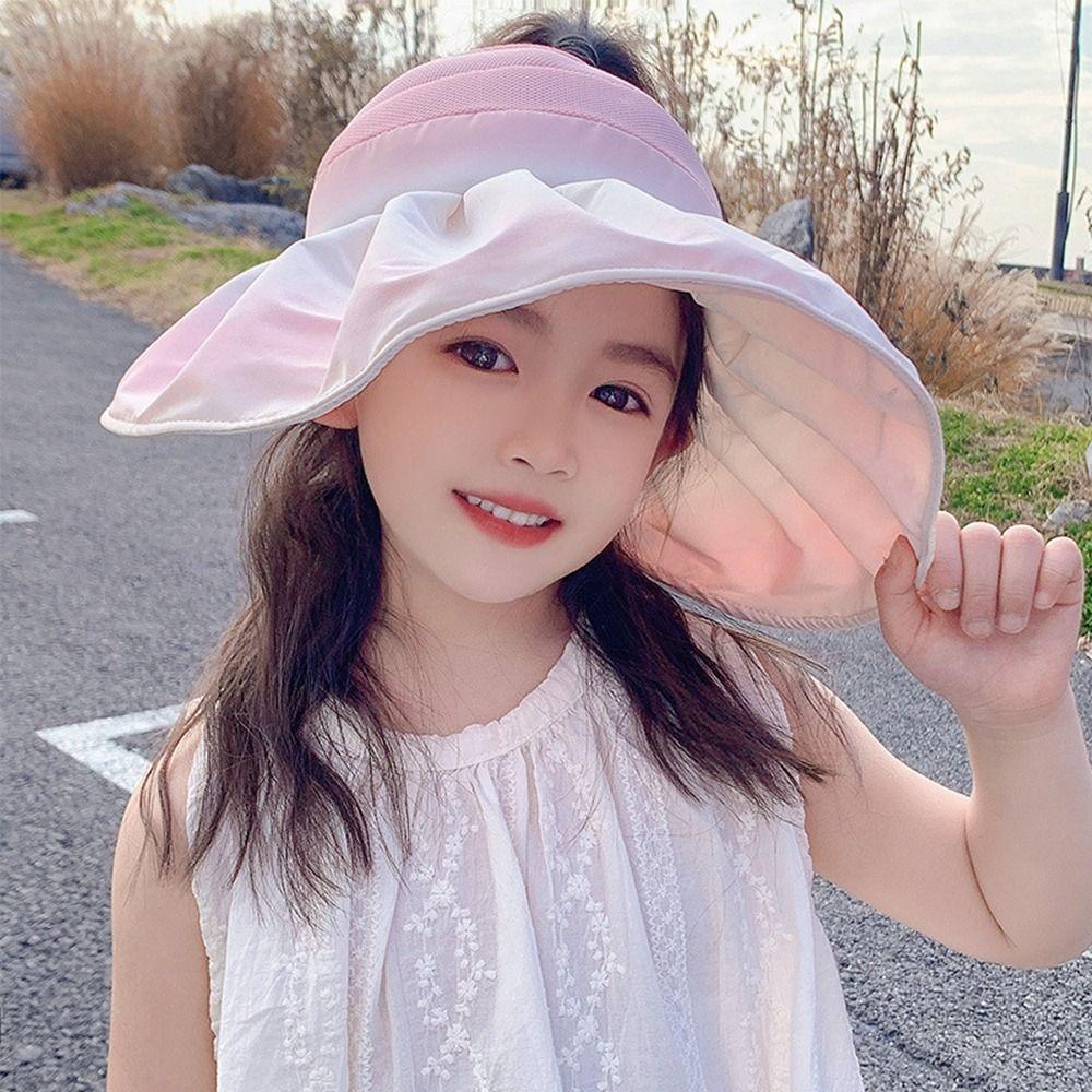Детская шляпа от солнца из полиэстера с защитой от ультрафиолета, пустая верхняя кепка, новая шляпа с солнцезащитным козырьком для путешествий 
Детская шляпа от солнца из полиэстера с защитой от ультрафиолета, пустая верхняя кепка, новая шляпа с солнцезащитным козырьком для путешествий
