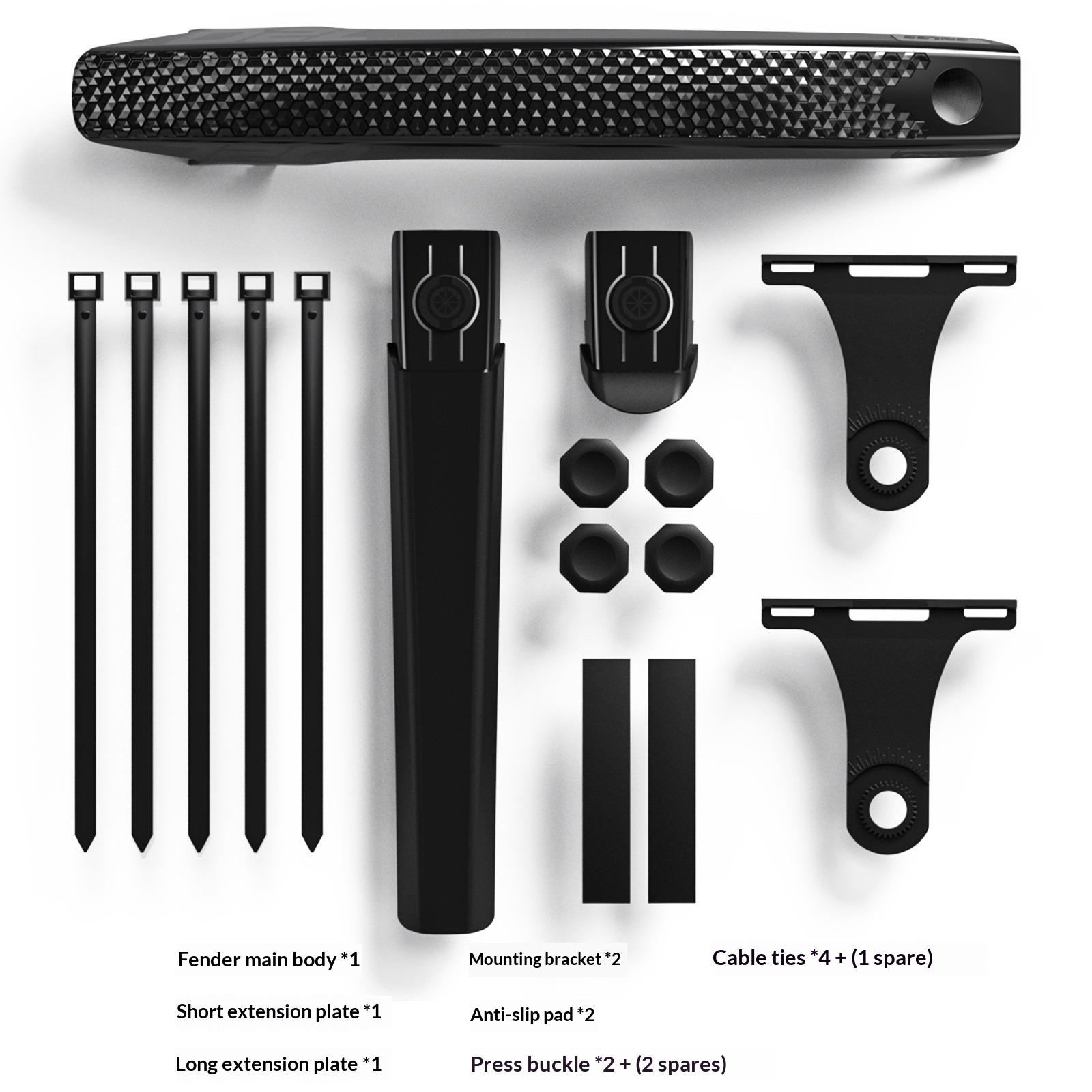 ENLEE Bicycle Fender Gravel Flat Handle Road Car Melon Car, Front and Rear Common Gear Plate with Tail Quick Release
ENLEE Bicycle Fender Gravel Flat Handle Road Car Melon Car, Front and Rear Common Gear Plate with Tail Quick Release