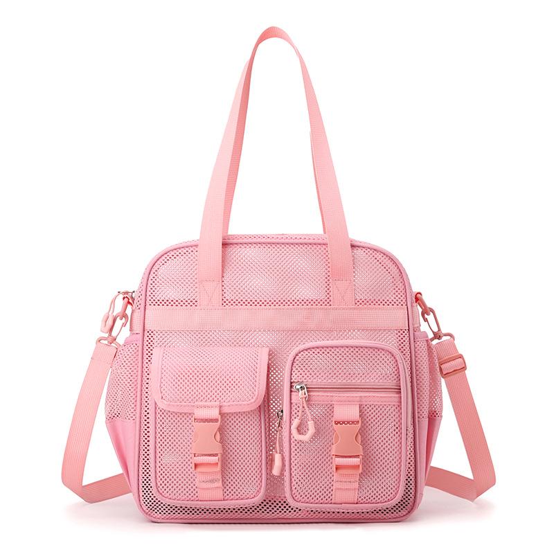 Summer nyl mesh single-shoulder bag women hollow out handbags breathable beach bag fitness crossbody travel bag for Gym/Swim 31x16x31cm
Summer nyl mesh single-shoulder bag women hollow out handbags breathable beach bag fitness crossbody travel bag for Gym/Swim 31x16x31cm