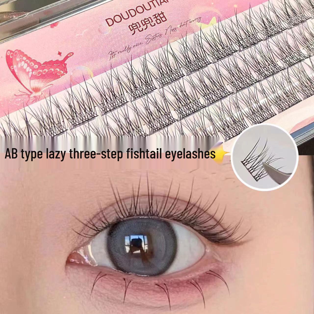 Doudou Sweet AB Trilogy Fishtail Segment Eyelashes Fan Ultra-Fine Self-Adhesive Pre-Cut Fairy False Lashes Trilogy Fishtail Segment, 3 Rows
Doudou Sweet AB Trilogy Fishtail Segment Eyelashes Fan Ultra-Fine Self-Adhesive Pre-Cut Fairy False Lashes Trilogy Fishtail Segment, 3 Rows