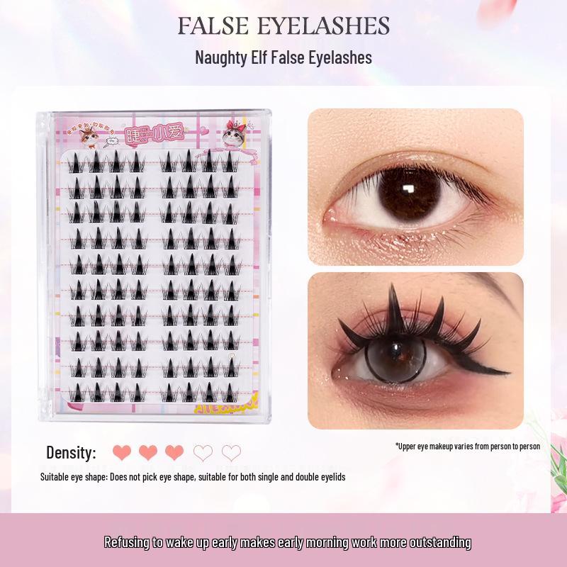 Naughty Elf Glue-Free Dense Fox-Eye False Eyelashes - Natural Comic Style Simulation Curls
Naughty Elf Glue-Free Dense Fox-Eye False Eyelashes - Natural Comic Style Simulation Curls